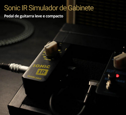 Pedal de Guitarra Sonic IR Simulador de Gabinete Impulse Response